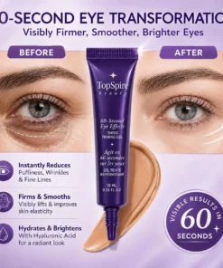 TopSpire 60 Second Effects Tinted Firming Gel - Under Eye Cream For Puffiness And Bags Under Eyes