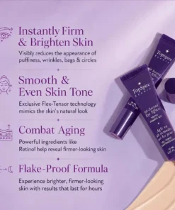 TopSpire 60 Second Effects Tinted Firming Gel - Under Eye Cream For Puffiness And Bags Under Eyes