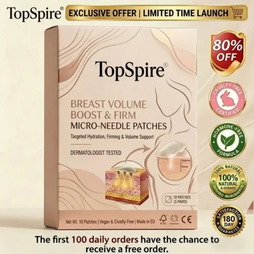 TopSpire® Targeted Breast Enhancement Advanced Nano Microneedle Patch