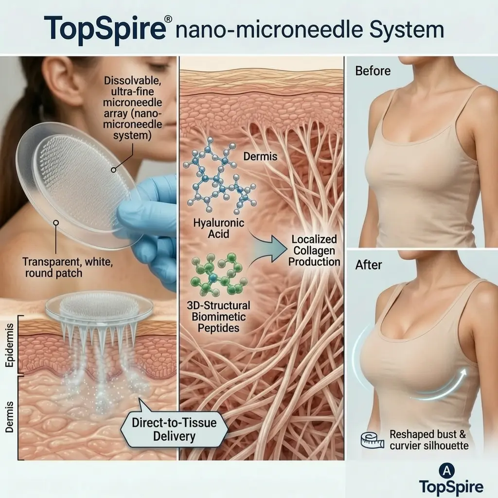 TopSpire® Targeted Breast Enhancement Advanced Nano Microneedle Patch