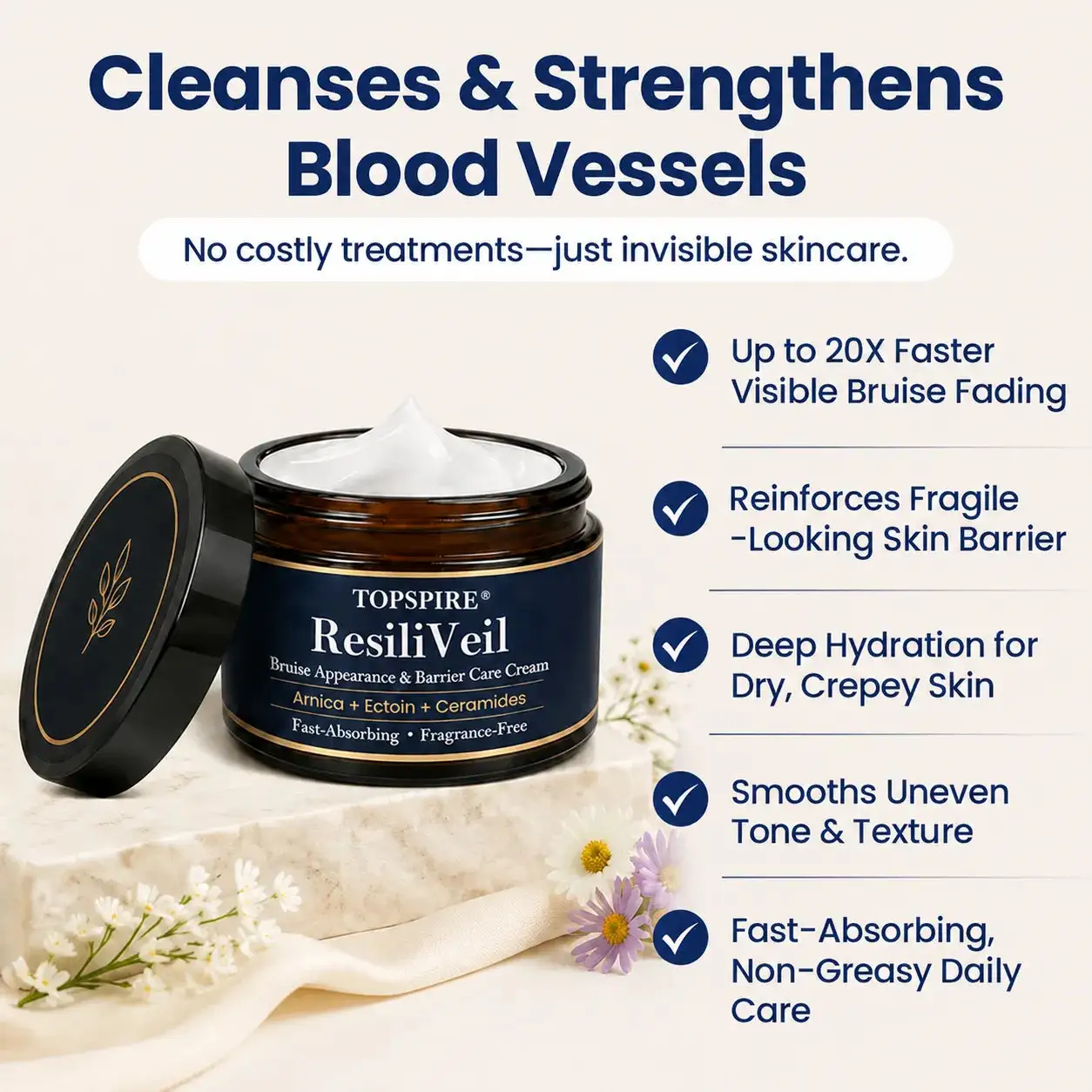 TOPSPIRE® ResiliVeil Bruise Appearance Barrier Care Cream