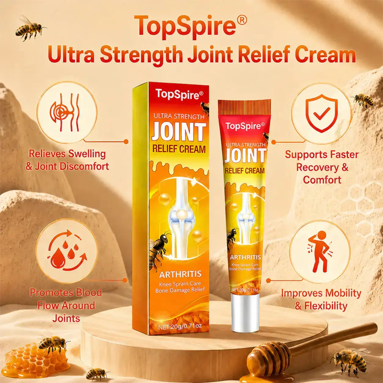 TopSpire® Ultra Strength Joint Relief Cream