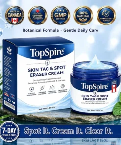 TopSpire® 7-𝐃𝐚𝐲 𝐒𝐤𝐢𝐧 𝐓𝐚𝐠 & 𝐒𝐩𝐨𝐭 𝐄𝐫𝐚𝐬𝐞𝐫 𝐂𝐫𝐞𝐚𝐦